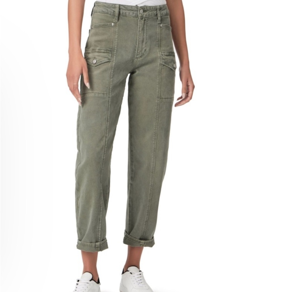 Paige Alexis Cargo Pants in Olive Green - Picture 3 of 6